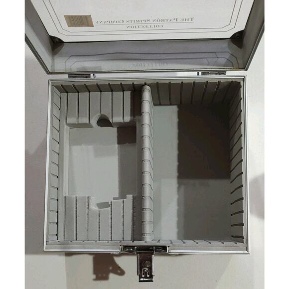 Patron Tequila Anejo Chrome Silver Case. Removable Divider, Toggle Lock - Picture 5 of 6